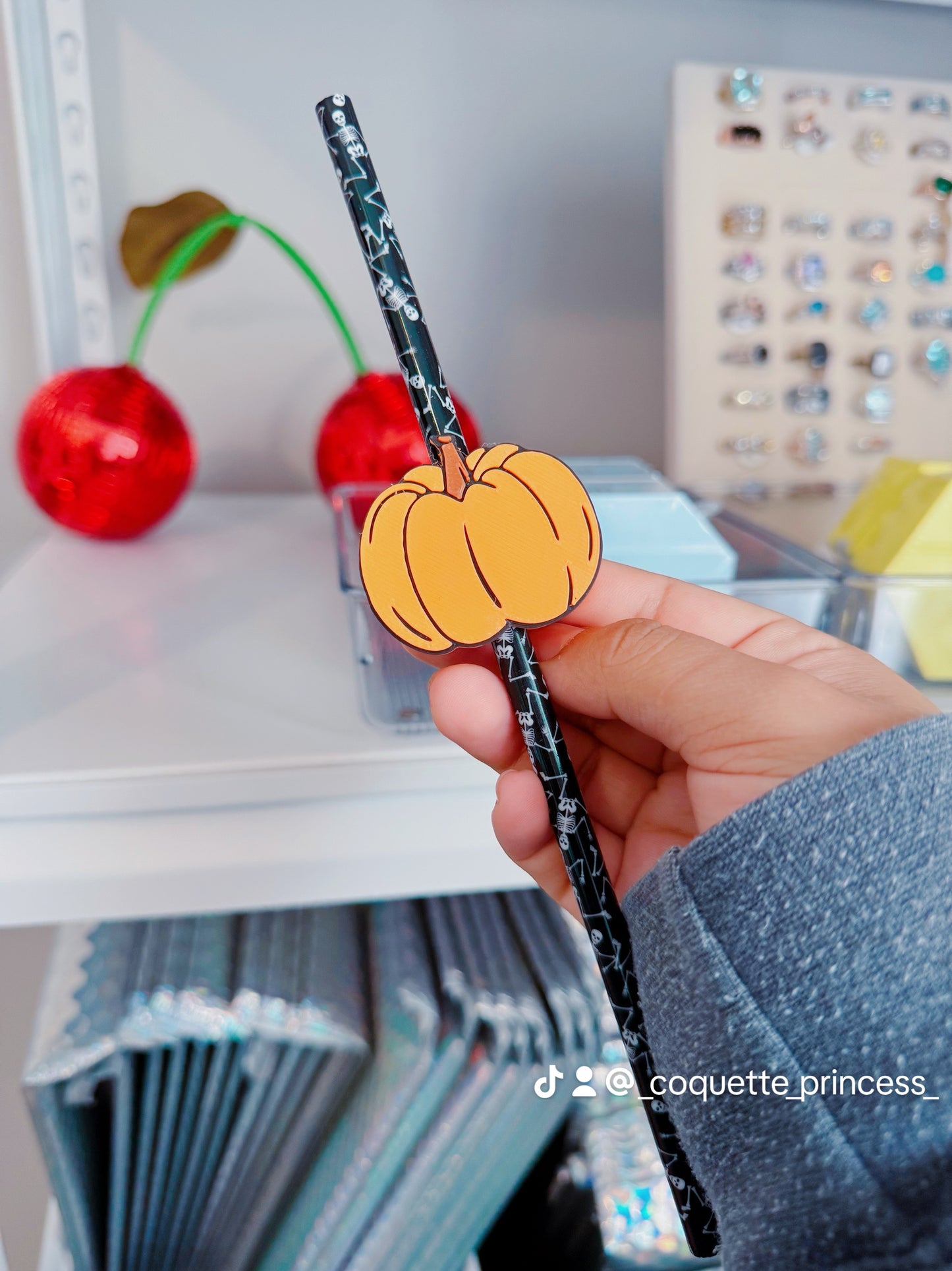 3D Straw toppers