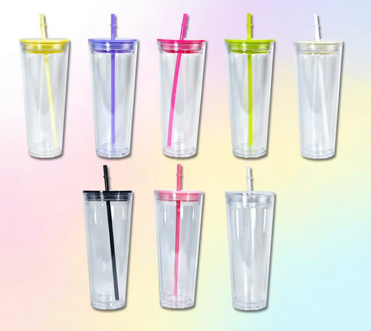 24oz snowglobe tumbler