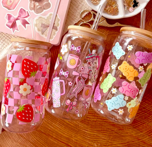 16oz glass cup